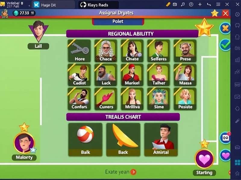 Desi Volleyball Royals Regional Abilities Chart